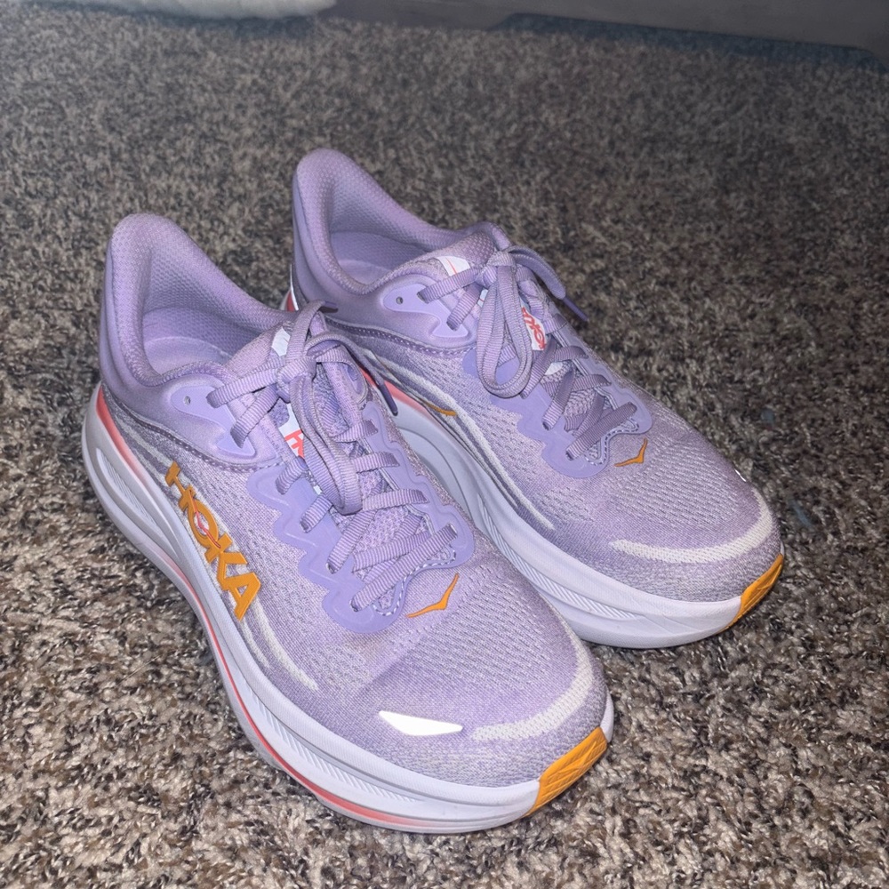 Hoka Women's Purple Running Shoes (Bondi 9)